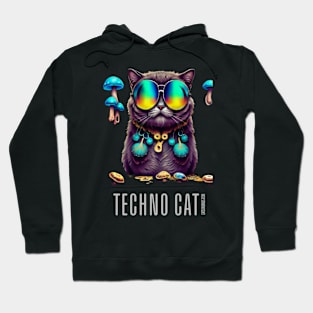 Techno T-Shirt - You’ll Never Rave Alone - Catsondrugs.com - Techno, rave, edm, festival, techno, trippy, music, 90s rave, psychedelic, party, trance, rave music, rave krispies, rave flyer T-Shirt Hoodie